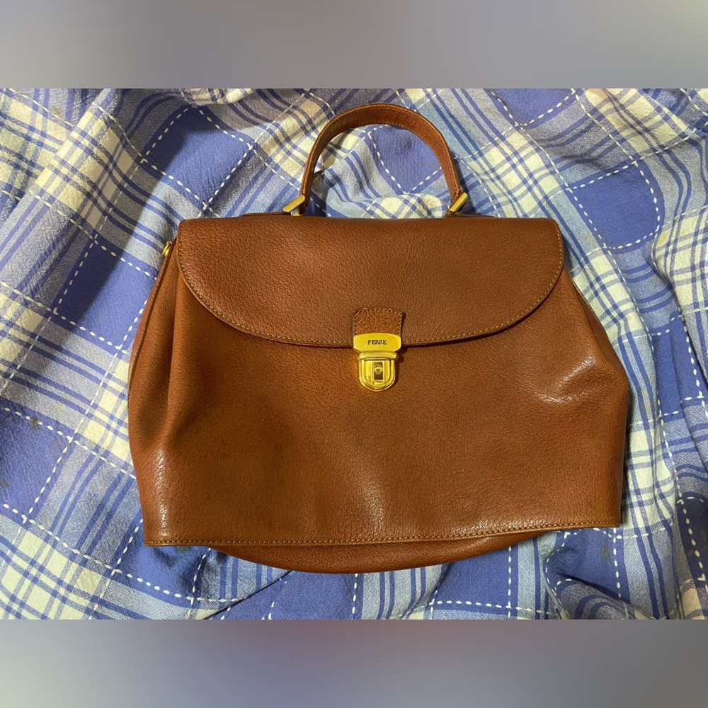 Ferre leather handbag gianfranco ferre